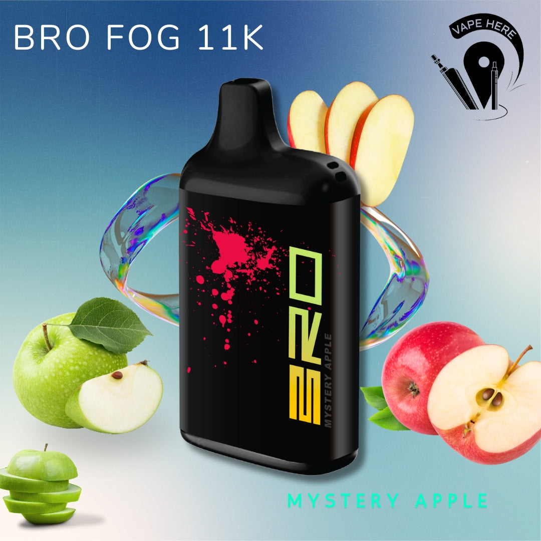 BRO Fog Disposable Vape 11000 PUFFS 20MG Mystrey Apple UAE Abu Dhabi & Dubai