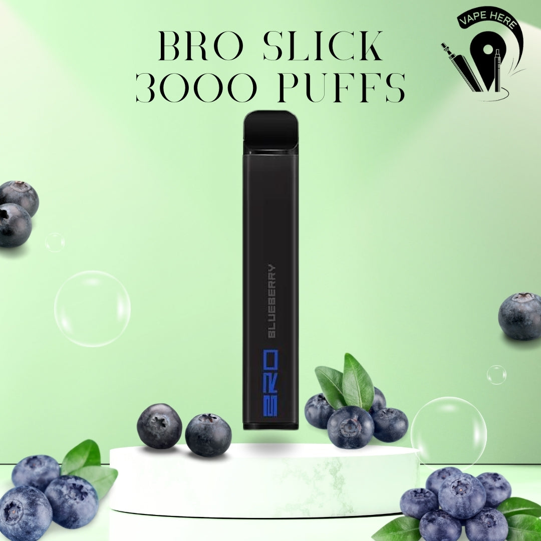 BRO Slick Disposable Vape 3000 PUFFS 20MG Blueberry UAE Al Ain