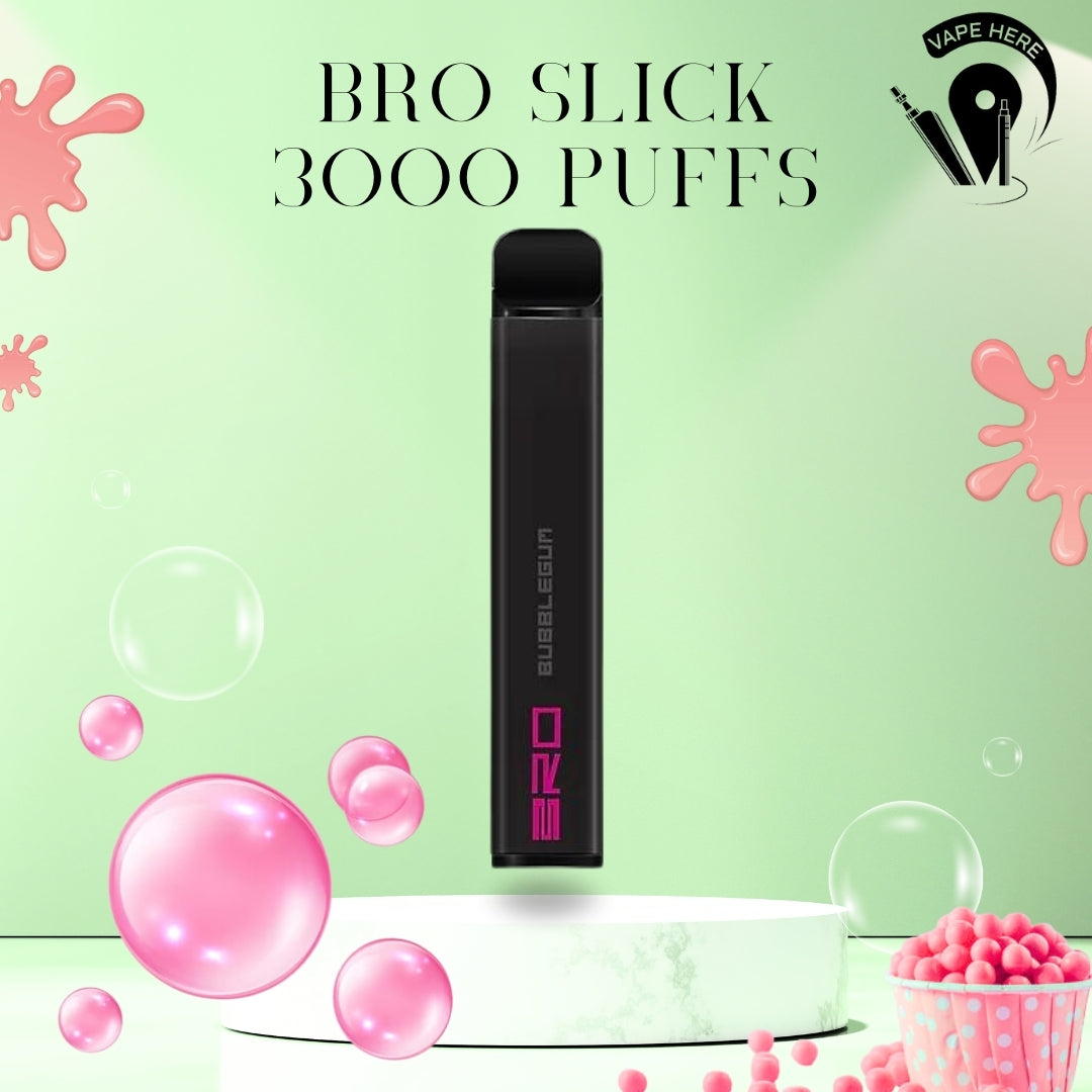 BRO Slick Disposable Vape 3000 PUFFS 20MG Bubblegum UAE Ajman