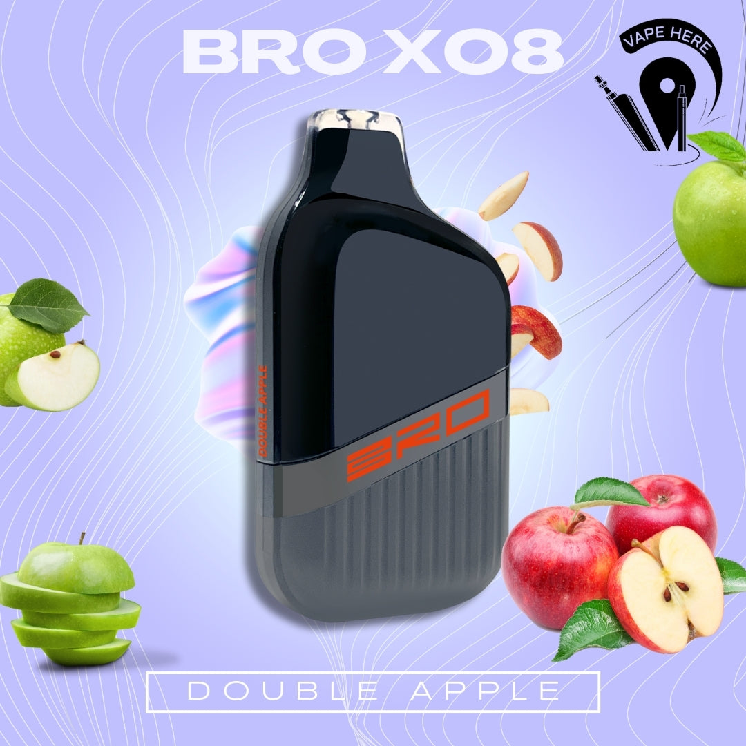 BRO X08 Disposable Vape 4500 PUFFS 20MG Double Apple UAE Ajman