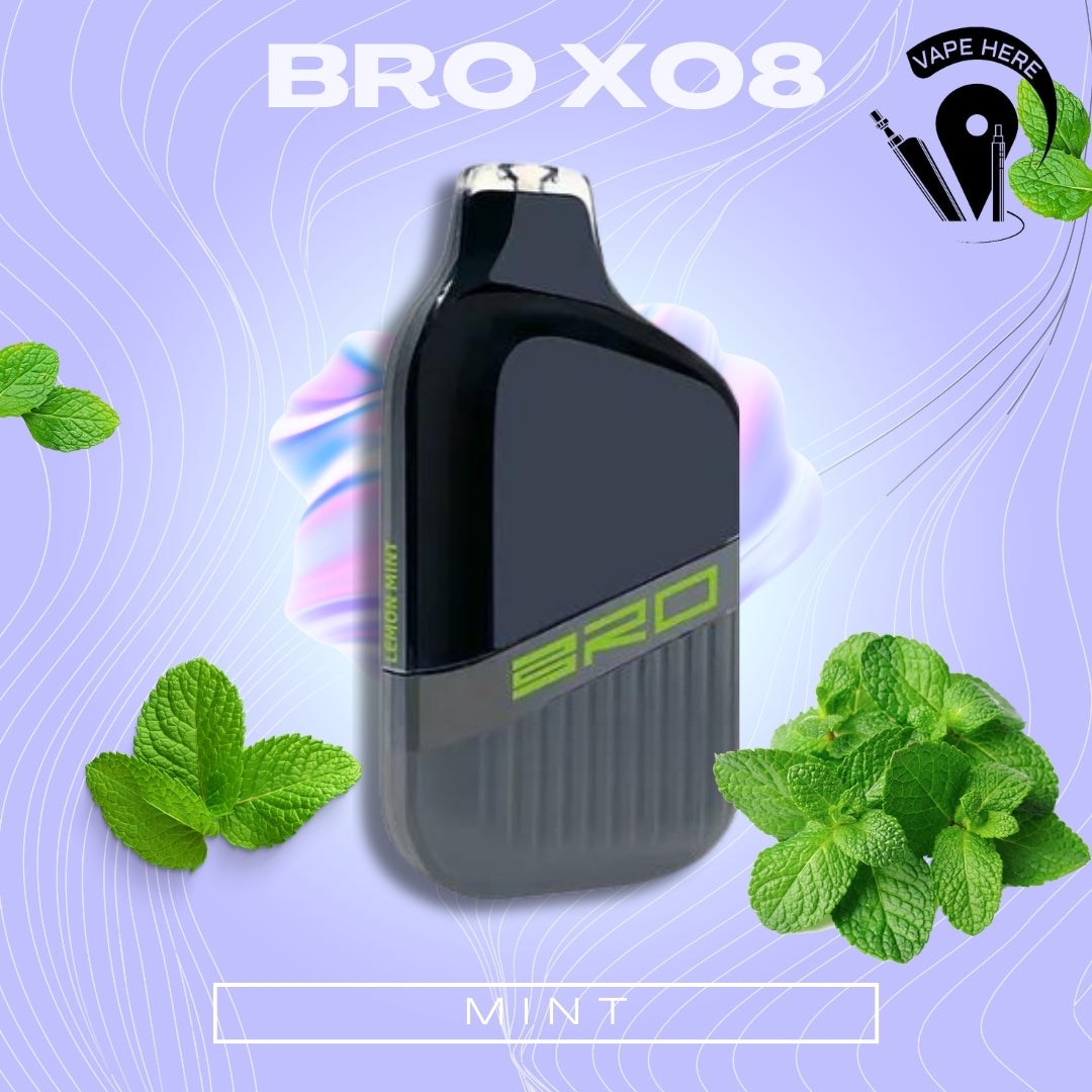 BRO X08 Disposable Vape 4500 PUFFS 20MG Mint UAE Sharjah