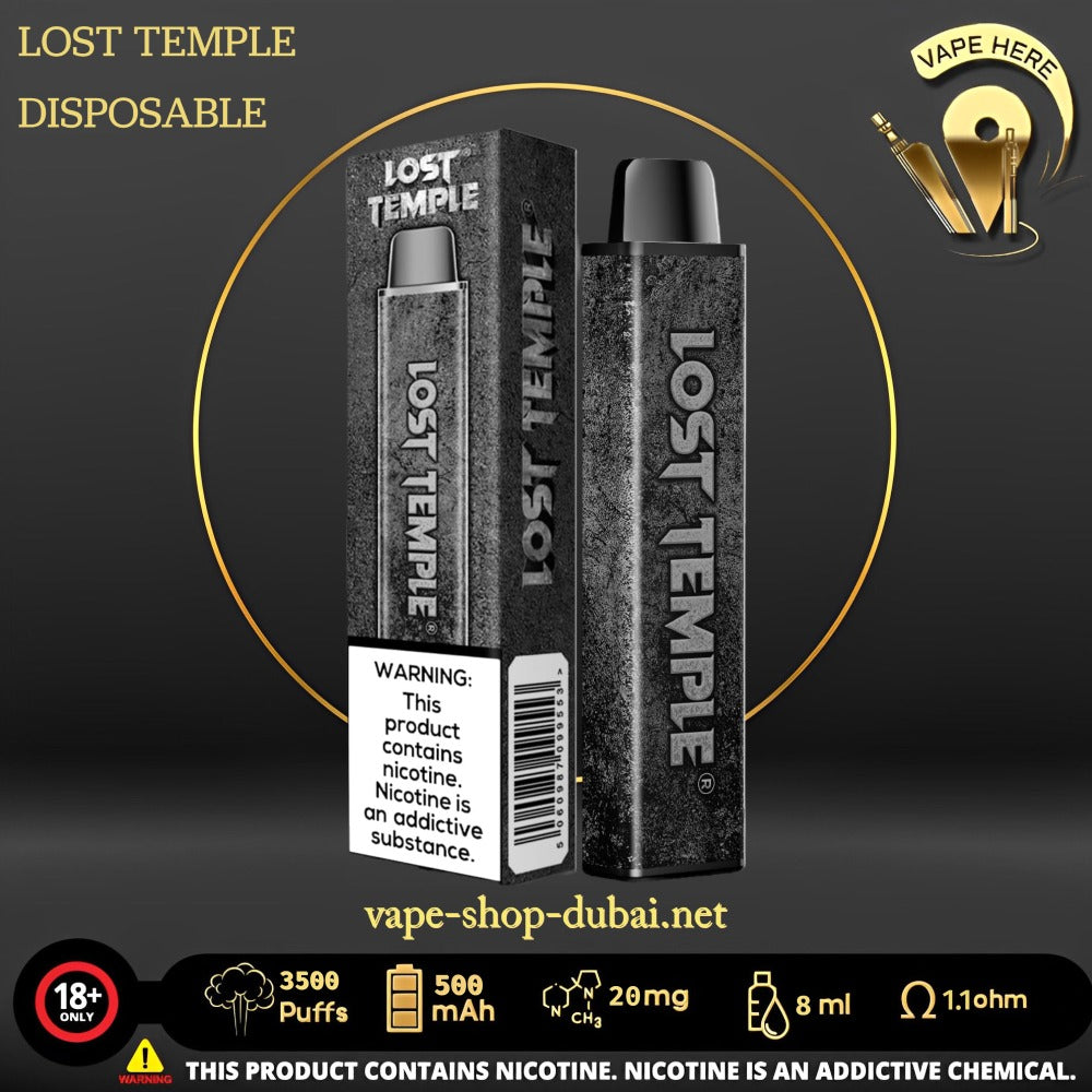 LOST TEMPLE 3500 PUFFS DISPOSABLE VAPE UAE Dubai