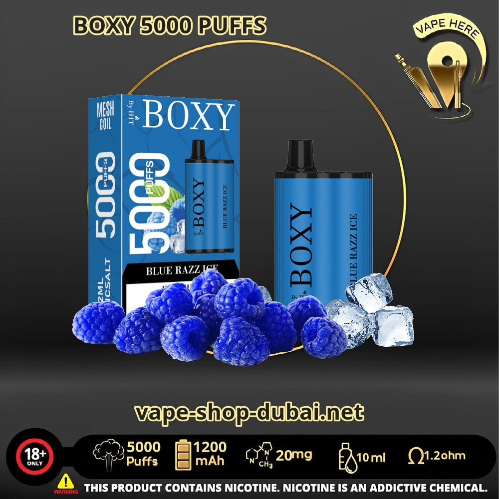 BOXY 5000 PUFFS DISPOSABLE VAPE Bluerazz