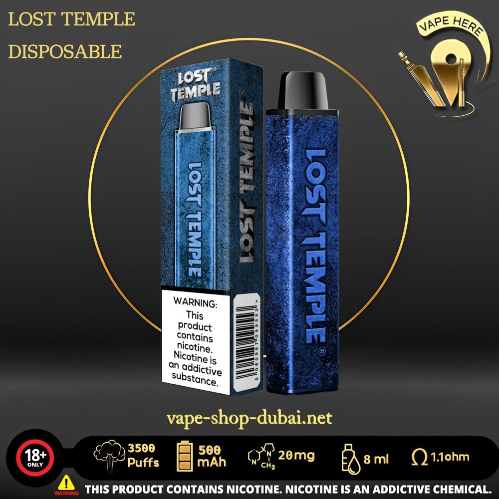 LOST TEMPLE 3500 PUFFS DISPOSABLE VAPE UAE Dubai