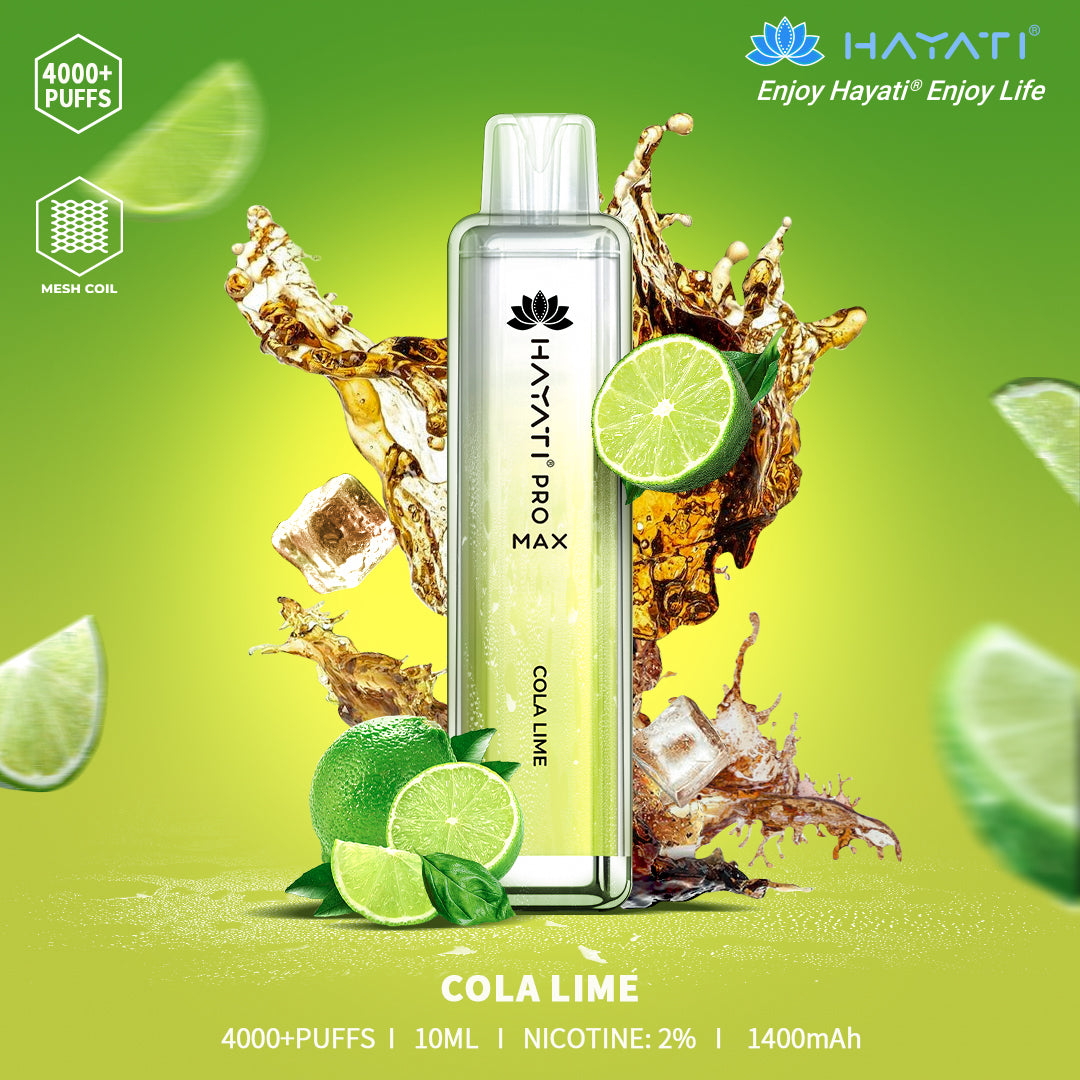 Hayati Pro Max Cola Lime_Hayati Pro Max Disposable Vape