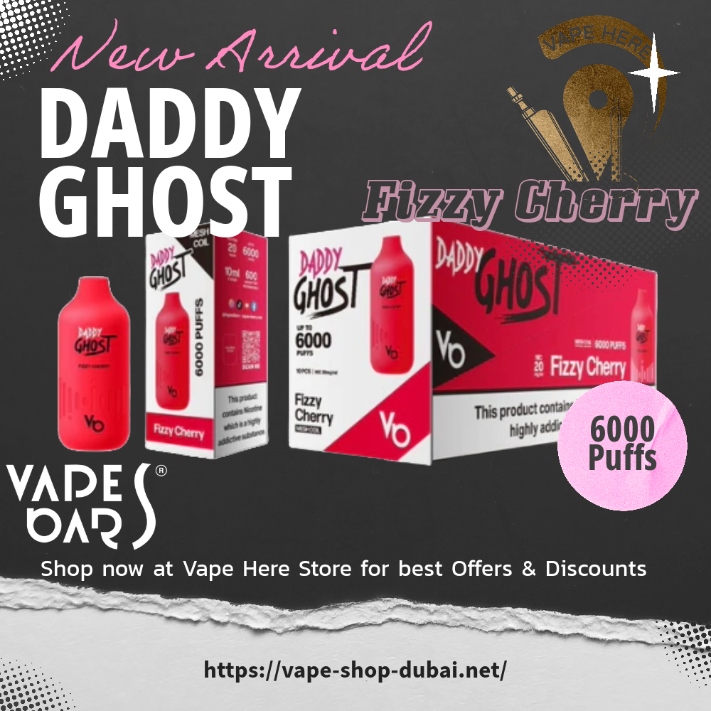 DADDY GHOST 6000 Fizzy Cherry vapes bar dubai vape here store abu dhabi uae