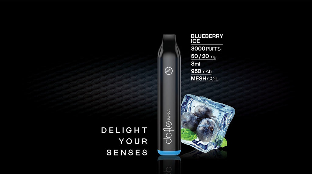 buy Daflo Disposable Vape here Dubai Blueberry Ice