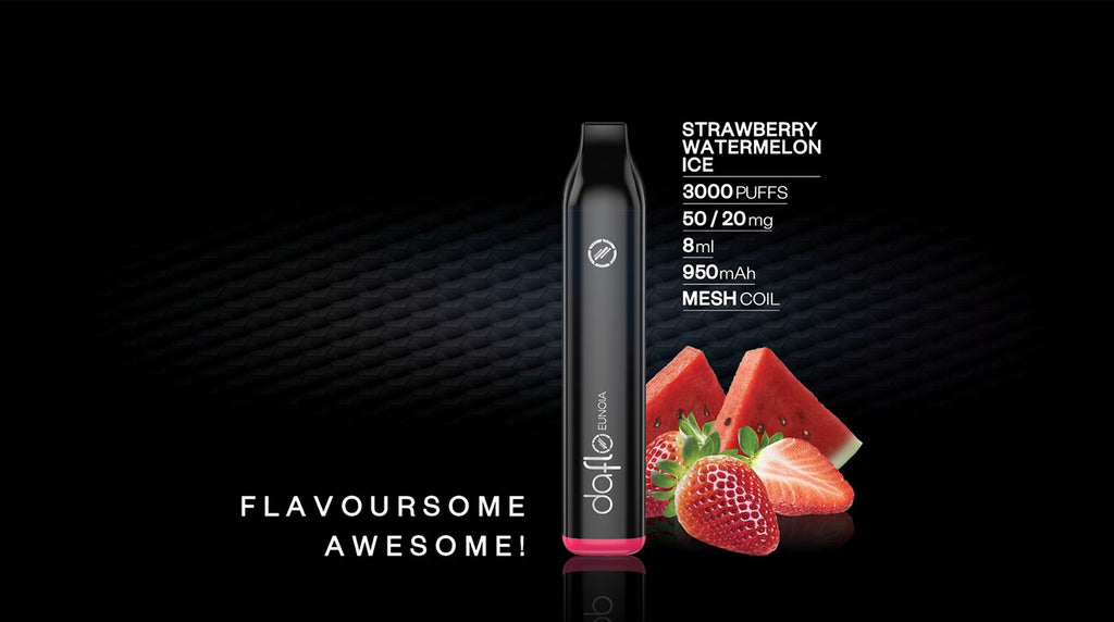 Daflo Disposable Vape here Dubai Strawberry Watermelon-1