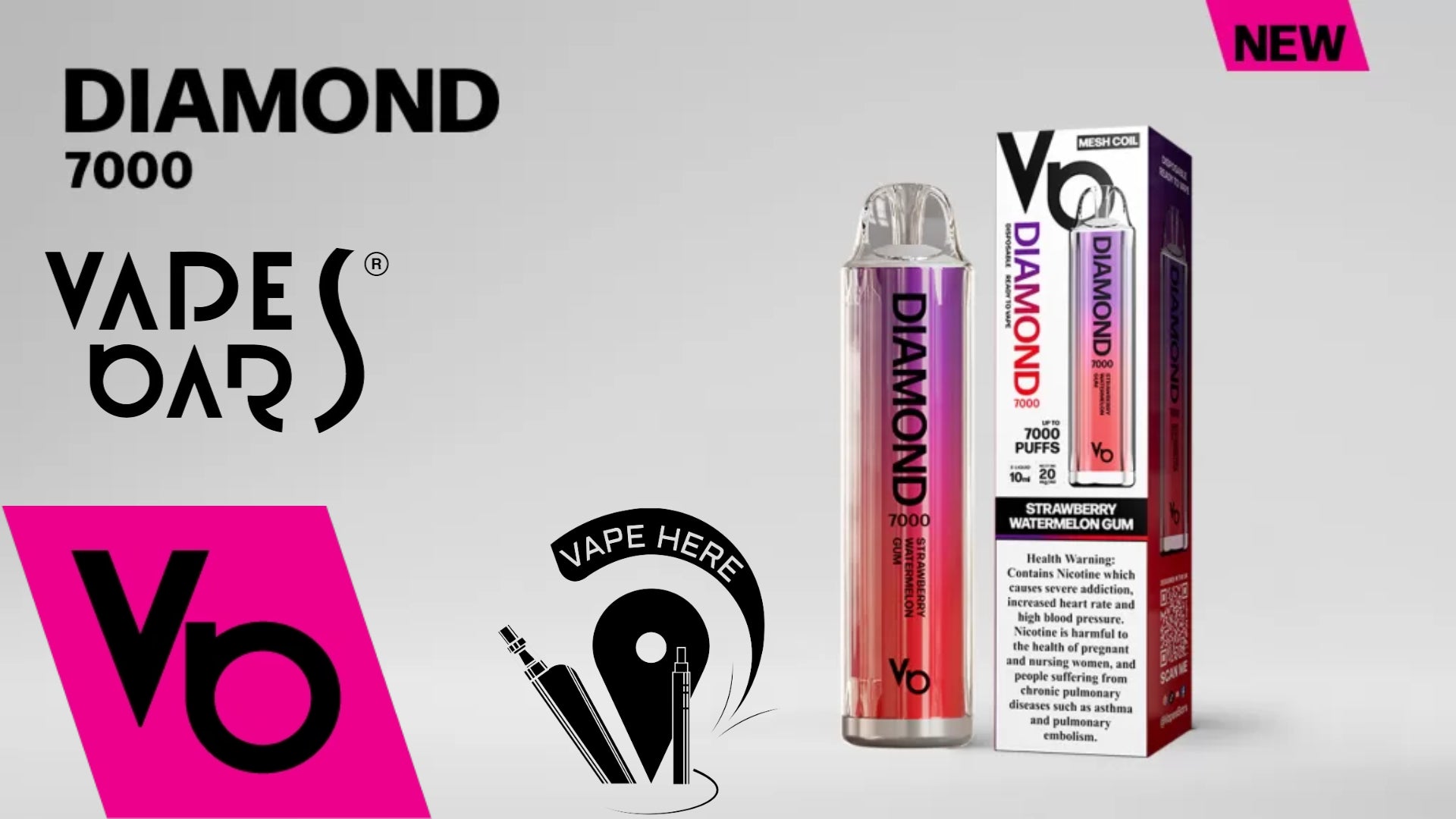 Diamond 7000 Disposable Vape from Vapes Bar