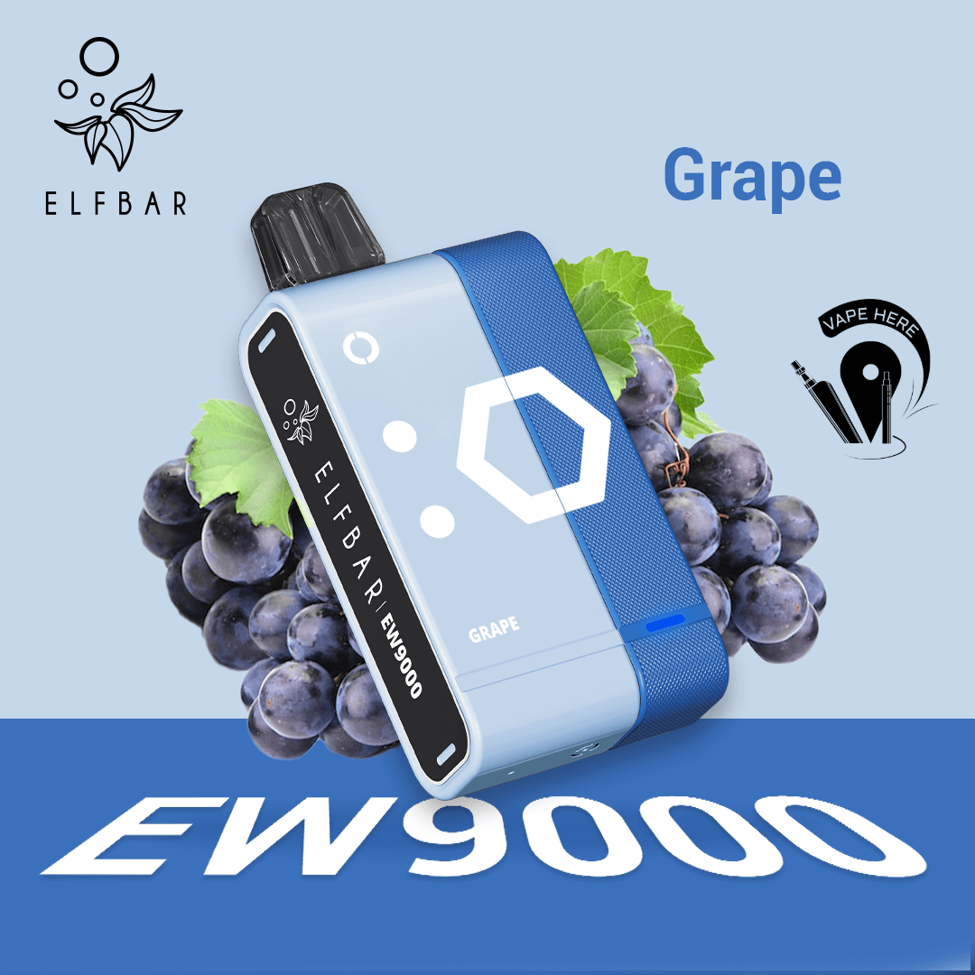 Elf Bar EW9000 Disposable Pods & Kit 50mg Grape UAE Ajman