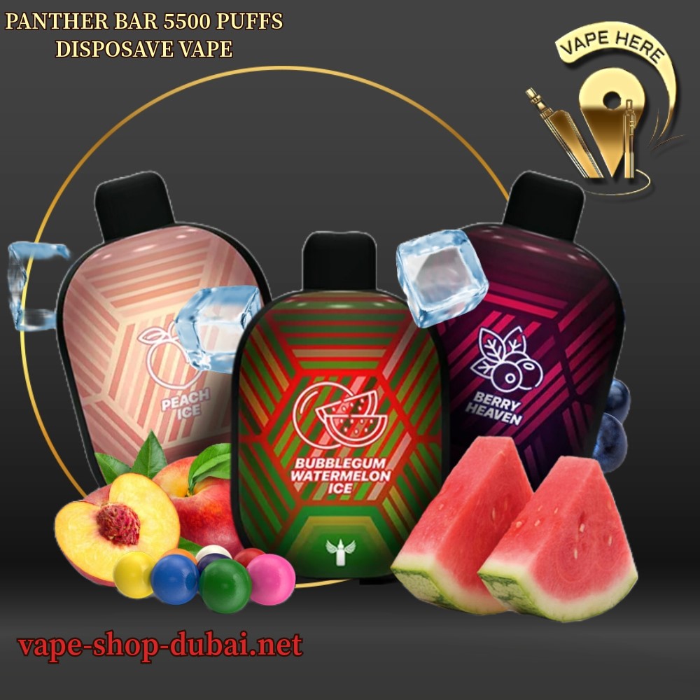 PANTHER BAR 5500 PUFFS DISPOSAVE VAPE BY DR. VAPE UAE Dubai