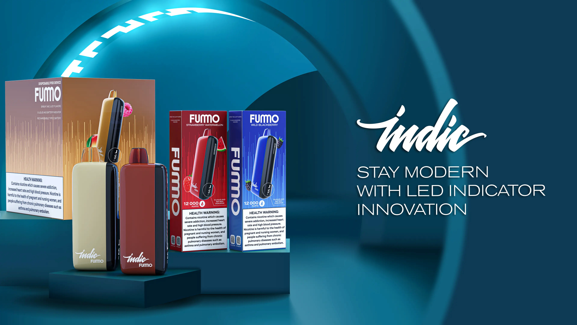 Fummo Indic 12000 Puffs Disposable Vape UAE Sharjah