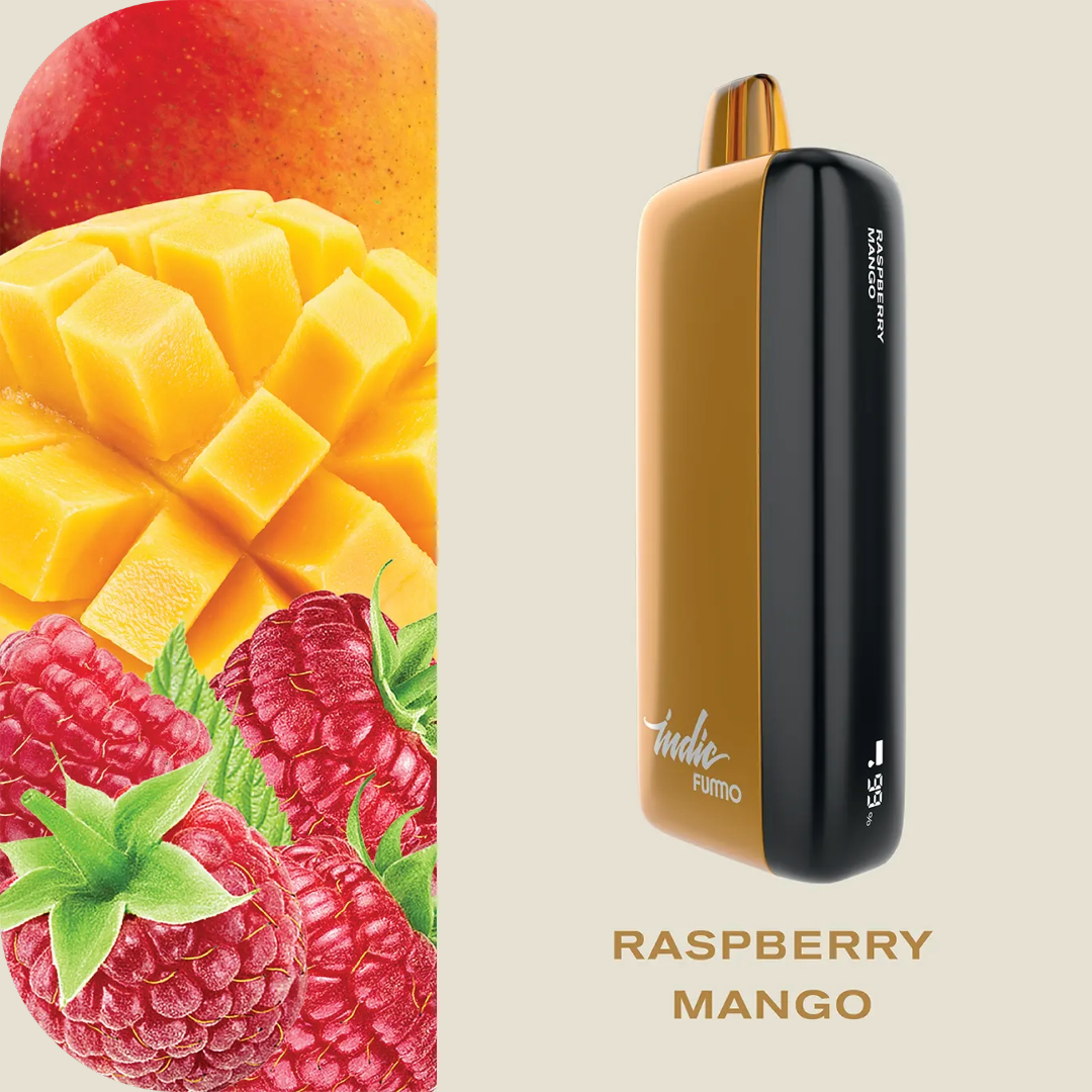 Fummo Indic 12000 Puffs Disposable Vape Raspberry Mango UAE Umm Al Quwain