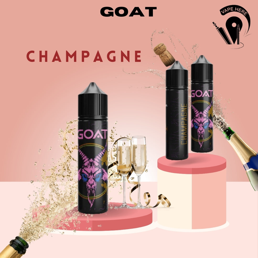 GOAT 3MG & 6MG 60ML & 120ML E-Liquids Champagne UAE Abu Dhabi