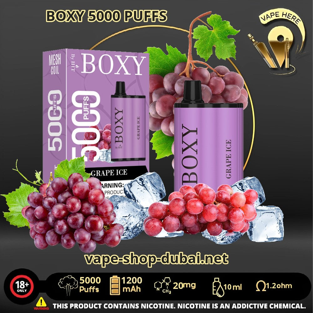 BOXY 5000 PUFFS DISPOSABLE VAPE Grape