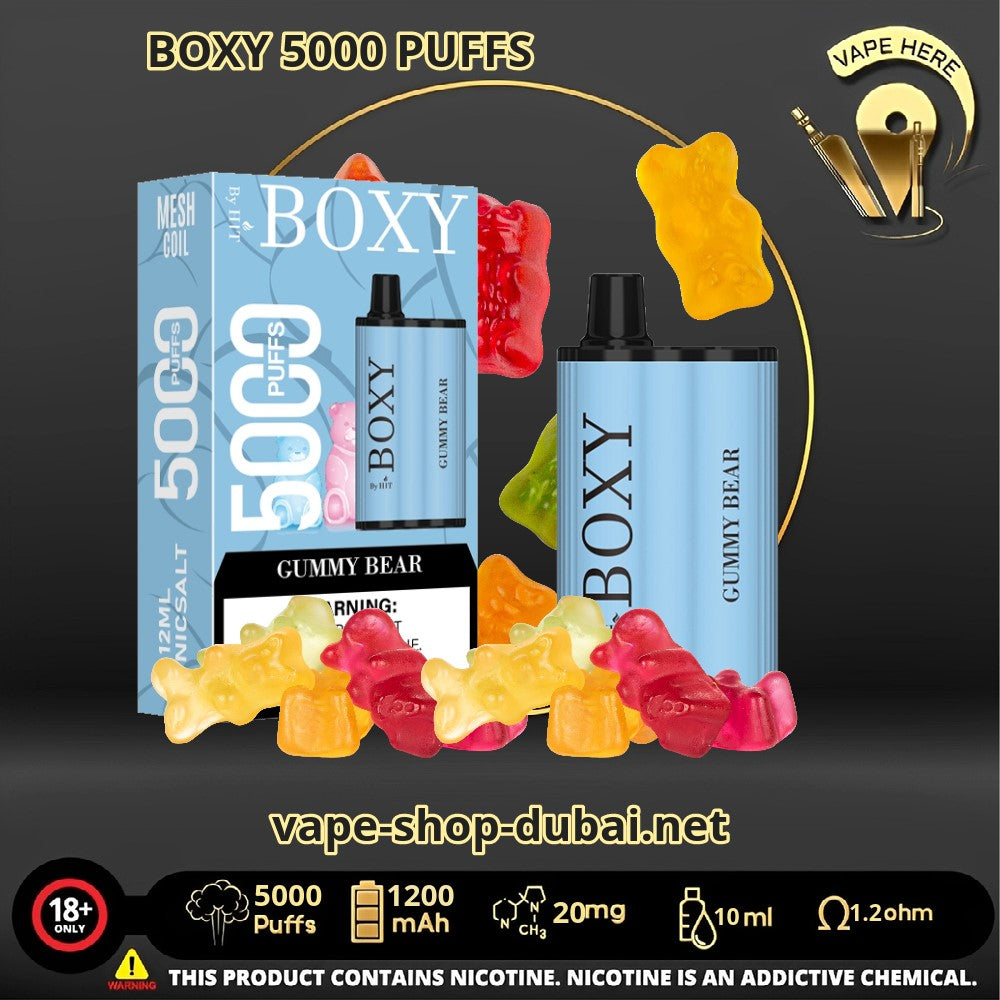 BOXY 5000 PUFFS DISPOSABLE VAPE Gummy Bear