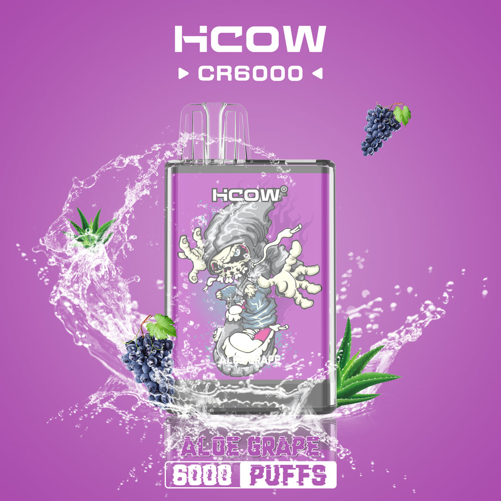 HCOW CR6000 Disposable Vape 6000 Puffs grape Dubai UAE abu dhabi