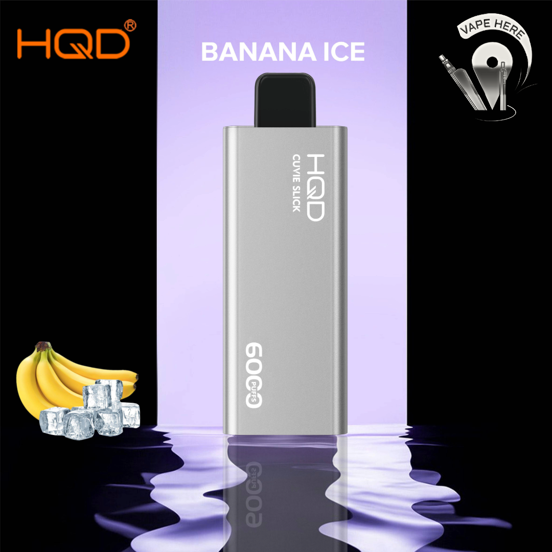 HQD CUVIE SLICK 6000 PUFFS DISPOSABLE VAPE Banana Ice UAE Dubai