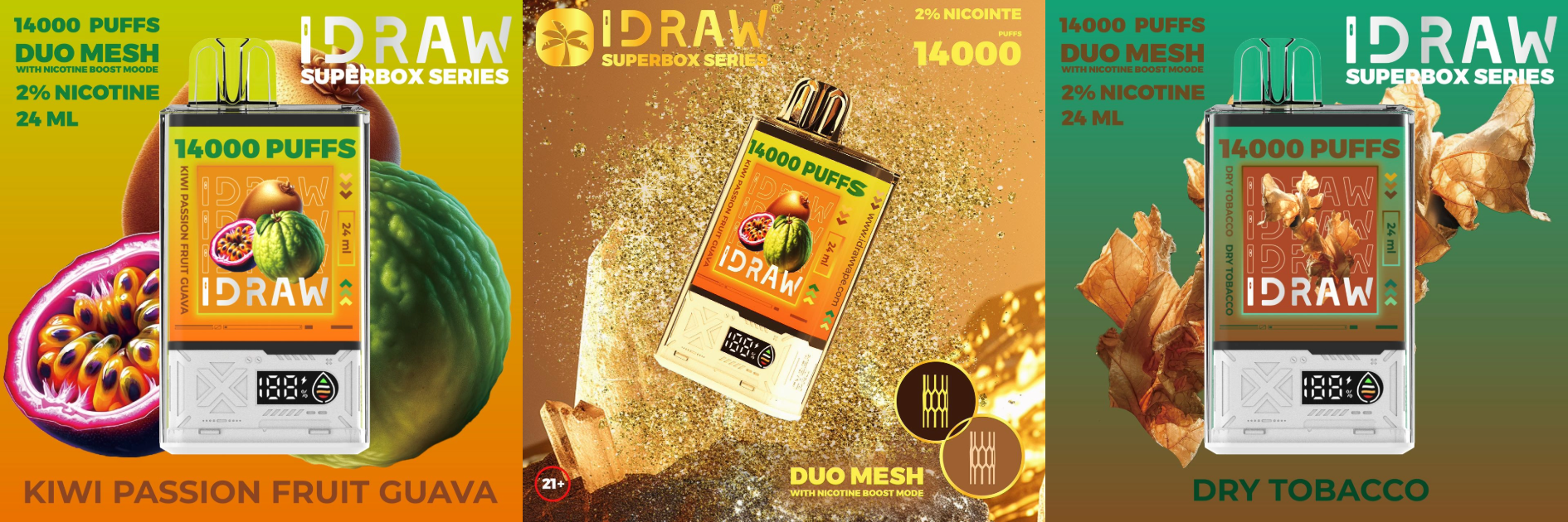 IDRAW SUPERBOX 14000 Puffs Disposable Vape UAE Dubai