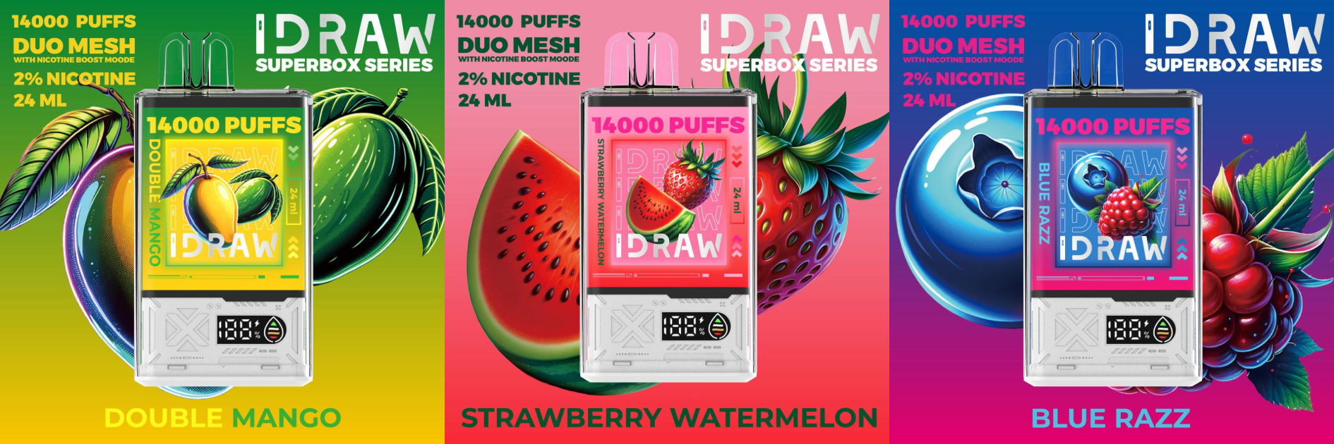 IDRAW SUPERBOX 14000 Puffs Disposable Vape UAE Al Ain