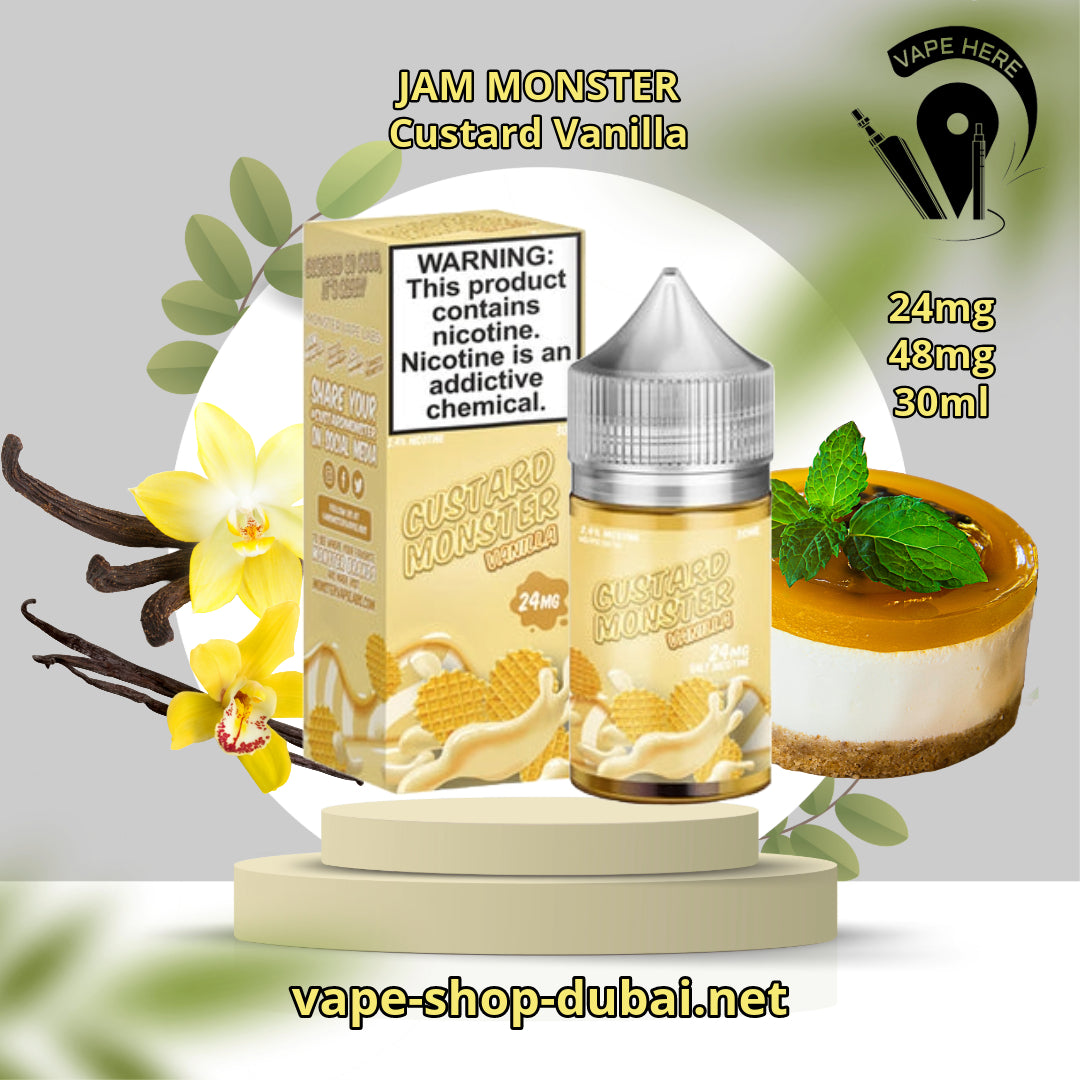 JAM MONSTER JUICE 24MG & 48MG 30ml SALTNIC Custard Vanilla UAE Al Ain