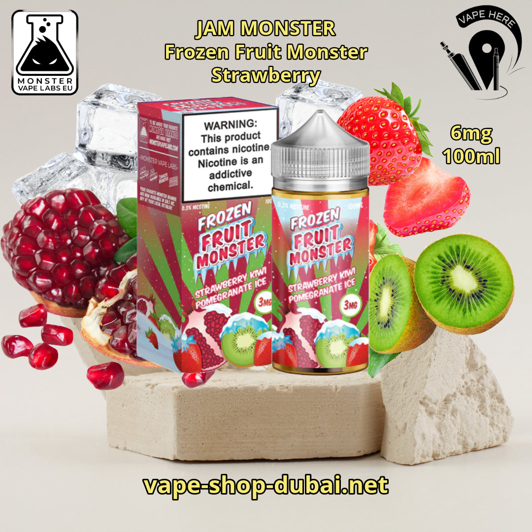 Jam Monster E-Liquids 6MG 100ml Frozen Fruit Monster Strawberry UAE Ajman