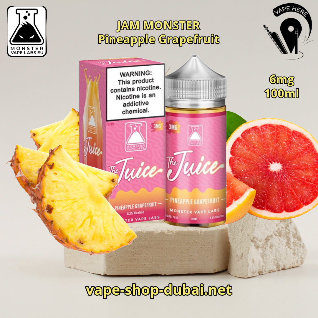 Jam Monster E-Liquids 6MG 100ml Juice Pineapple Grapefruit UAE Dubai