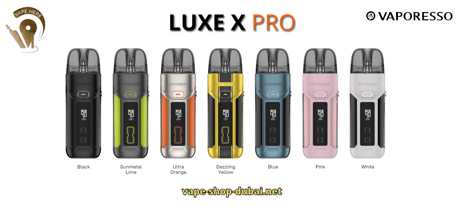 VAPORESSO LUXE X PRO 40W POD MOD COLORS