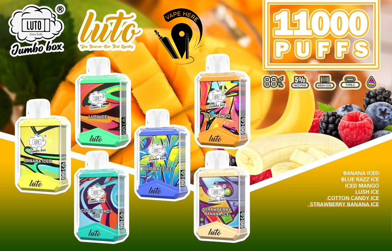 Luto Jumbo Box 11000 Puffs Disposable Vape UAE Al Ain