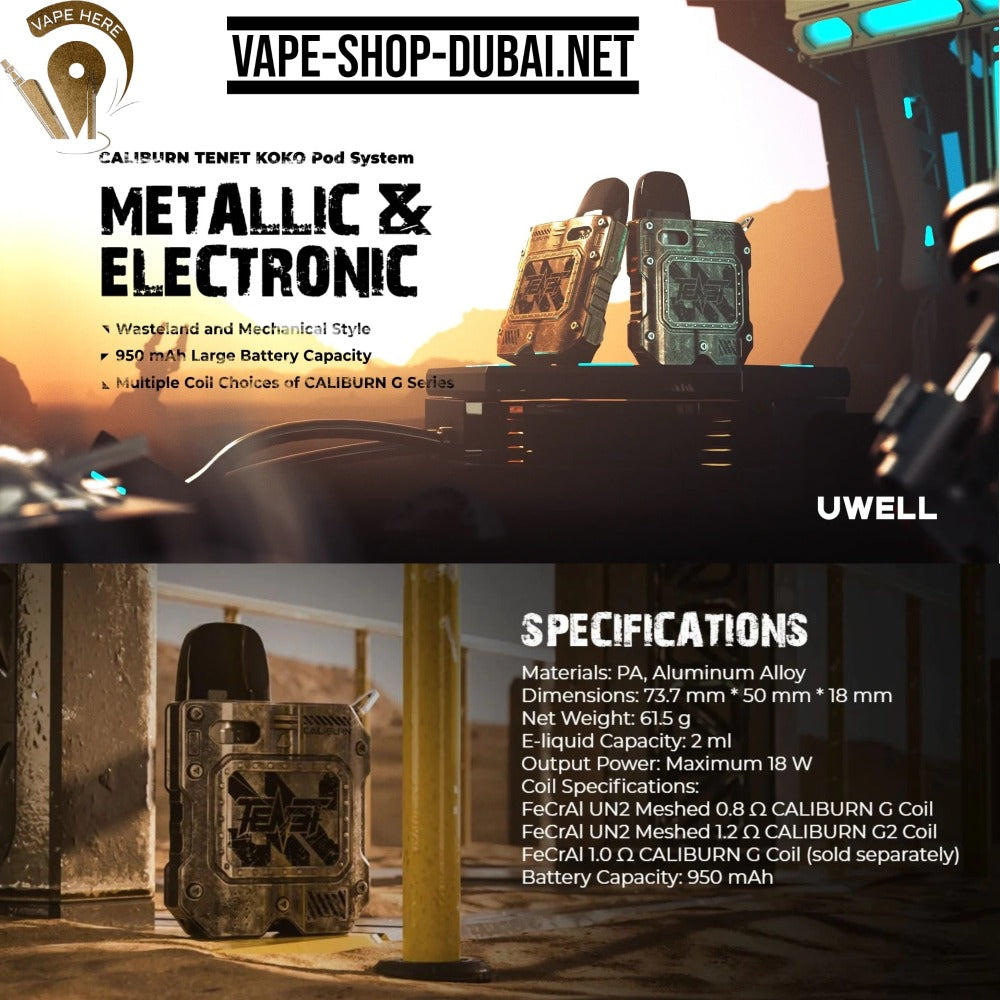 UWELL CALIBURN TENET KOKO 950mAh UAE Dubai