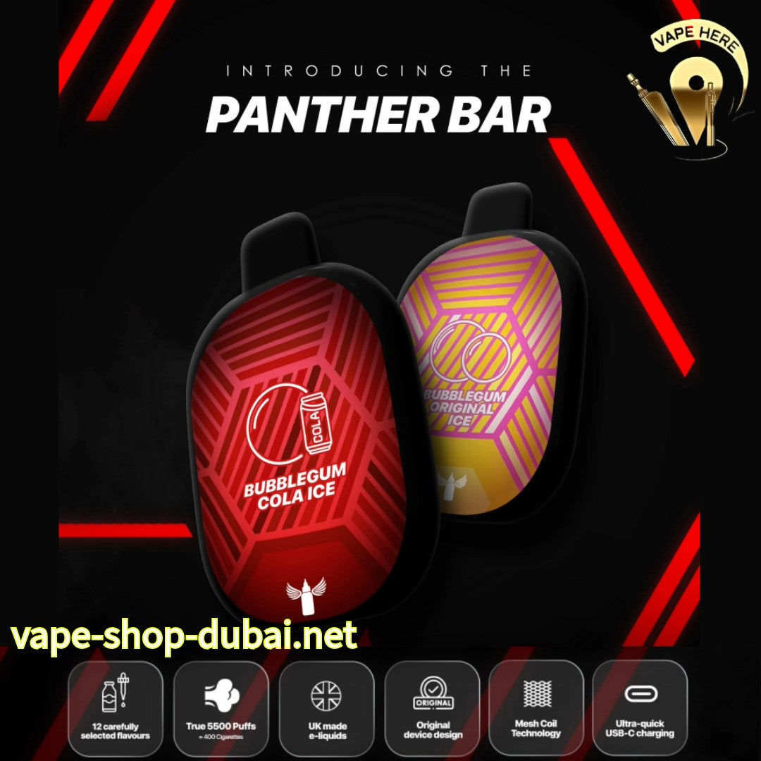 PANTHER BAR 5500 PUFFS DISPOSAVE VAPE BY DR. VAPE UAE Dubai