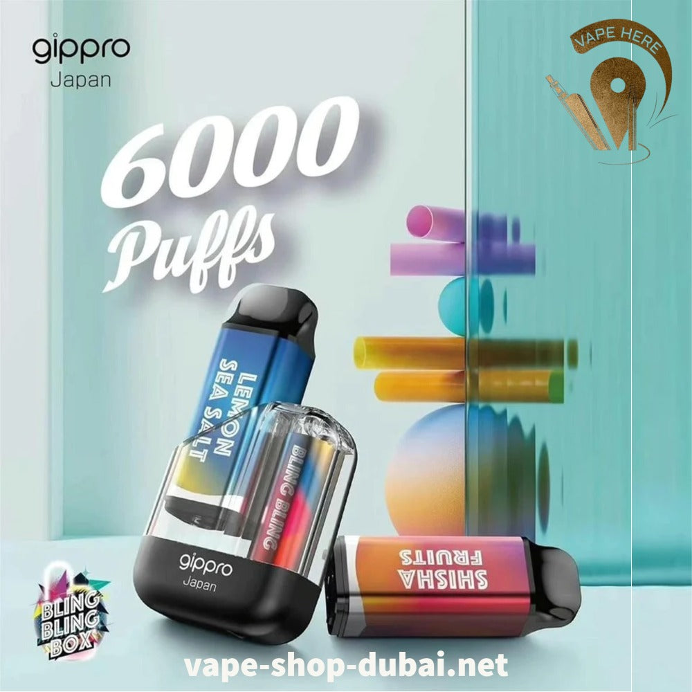 GIPPRO BLING BLING 6000 PUFFS DISPOSABLE VAPE UAE Ajman