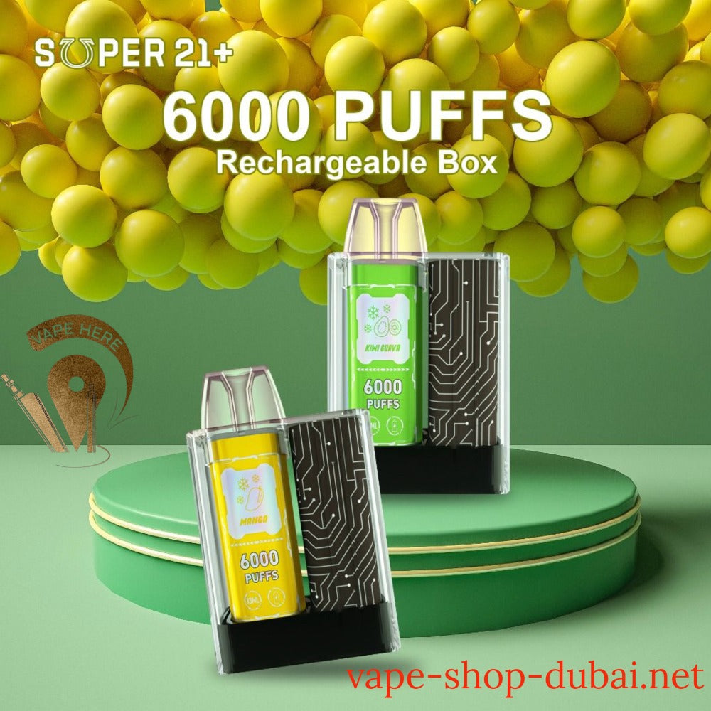 SUPER 21+ 6000 Puffs Disposable Kit UAE Al Ain
