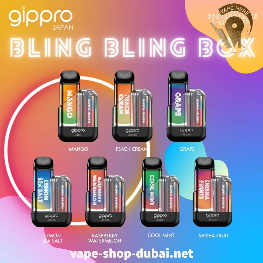 GIPPRO BLING BLING 6000 PUFFS DISPOSABLE VAPE UAE Dubai