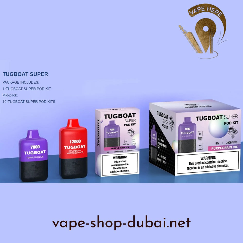 TUGBOAT SUPER 12000 PUFFS DISPOSABLE VAPE UAE Ras Al Khaimah