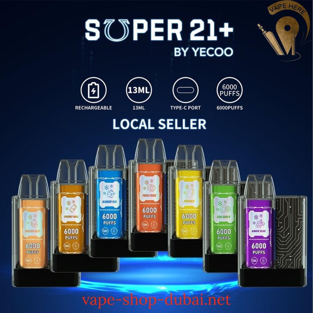 SUPER 21+ 6000 Puffs Disposable Kit UAE