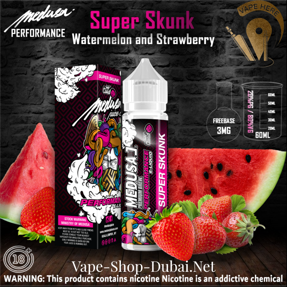 MEDUSA JUICE SUPER SKUNK 60ML E-liquids PERFORMANCE SERIES UAE DUBAI