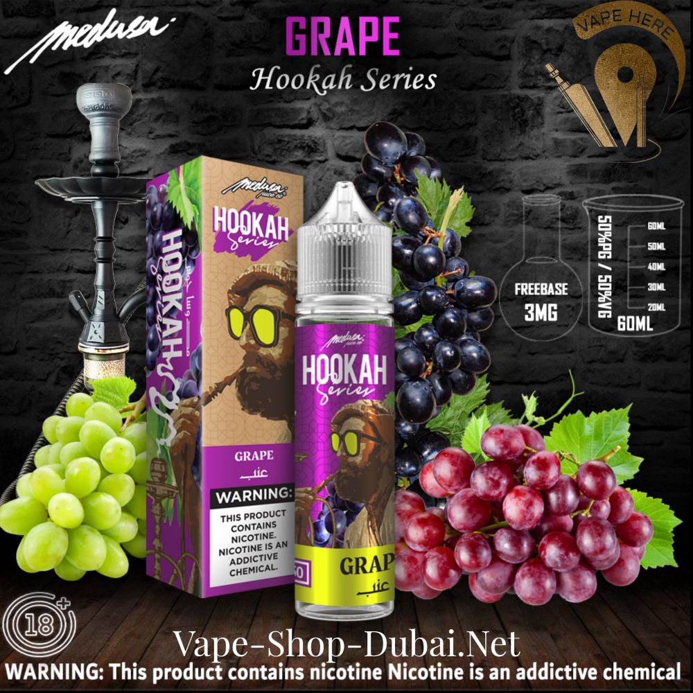 MEDUSA JUICE GRAPE 60ML E-liquids - HOOKAH SERIES UAE DUBAI