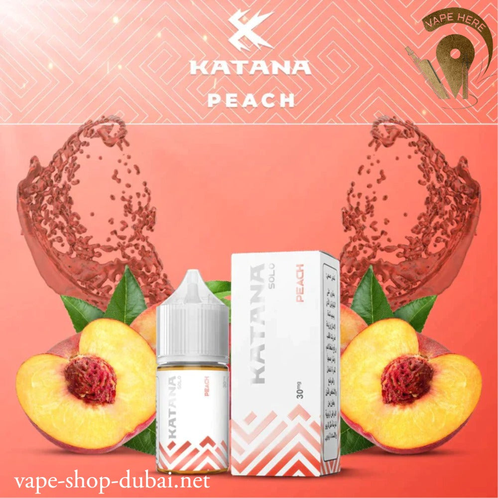 KATANA PEACH SALTNIC 30ML - SOLO SERIES UAE DUBAI