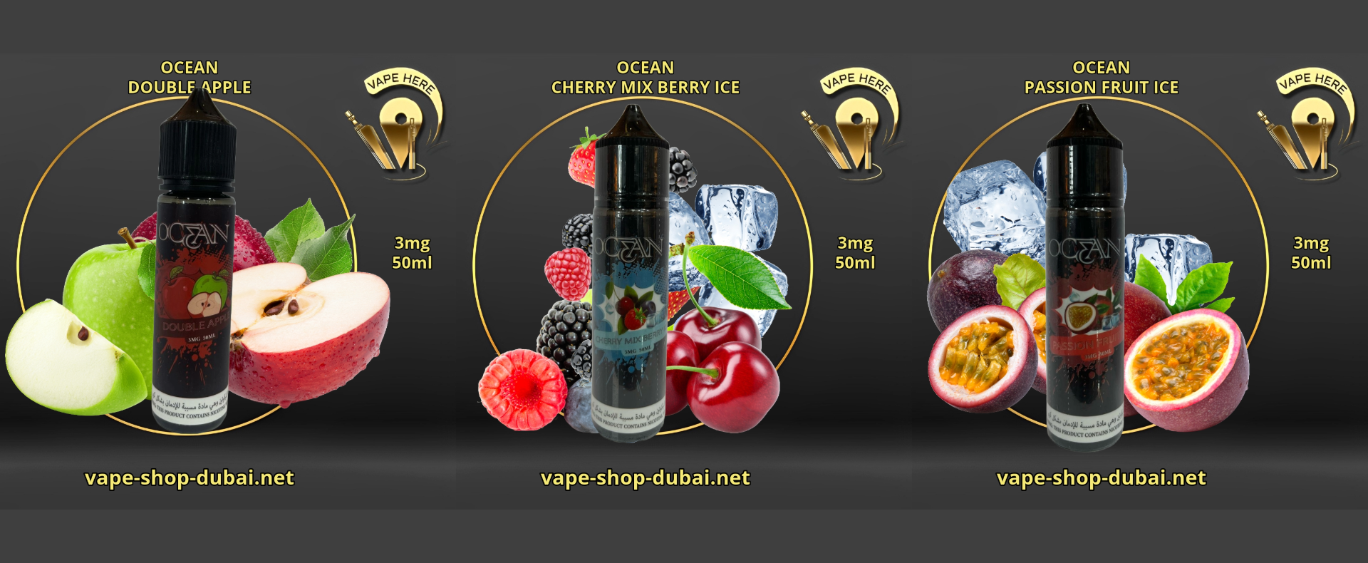 OCEAN E-Juice 3MG 60ml UAE Dubai