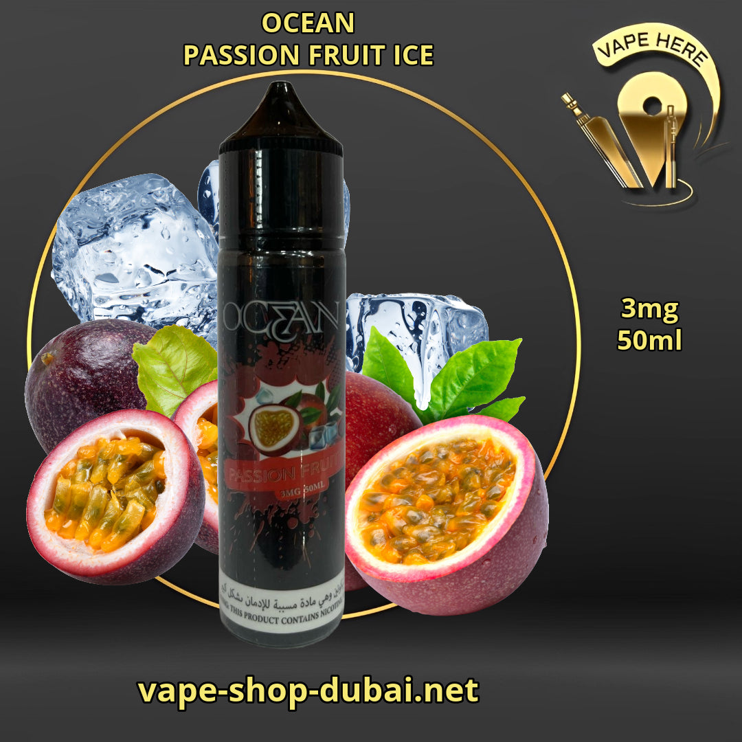 OCEAN E-Juice 3MG 60ml Passion Fruit Ice UAE Fujairah