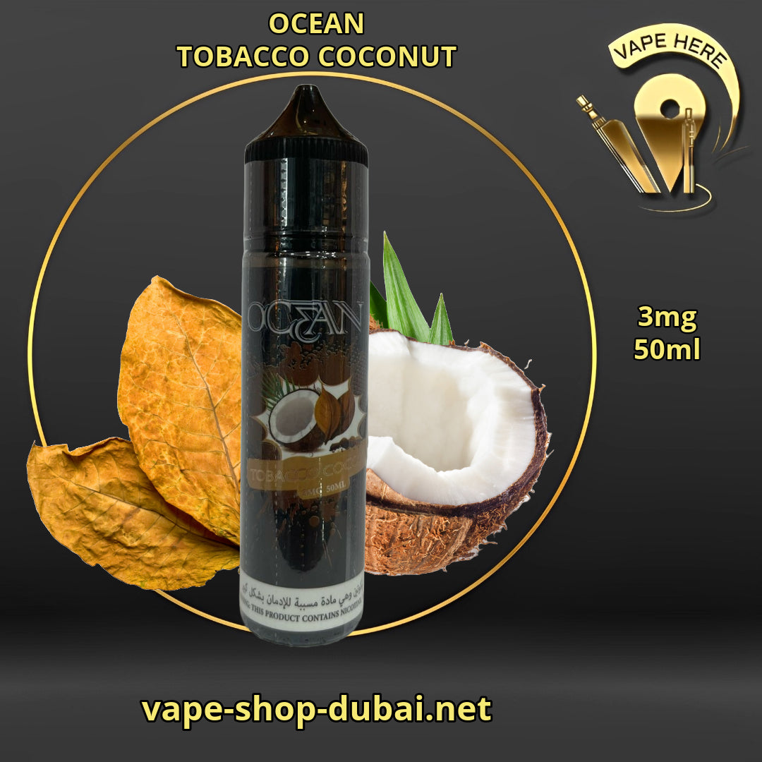 OCEAN E-Juice 3MG 60ml Tobacco Coconut UAE Al Ain