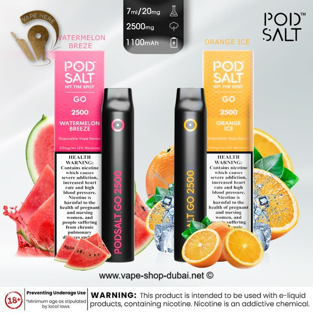 PS GO 2500 from Pod Salt Disposable Vape Device (20mg)