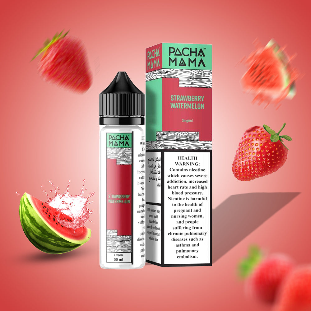 Pacha Mama Juice 20mg ESMA Approved Nic Salt 30ml Strawberry Watermelon UAE Dubai