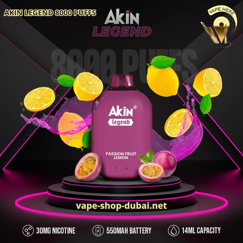 AKIN LEGEND 8000 PUFFS DISPOSABLE VAPE UAE Dubai