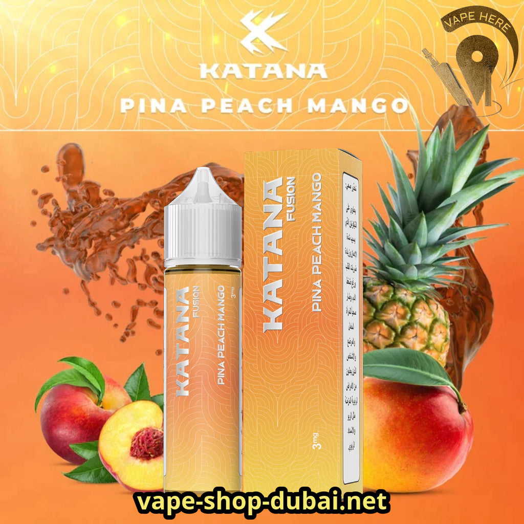 KATANA FUSION E-LIQUIDS 60ML UAE PINA PEACH MANGO