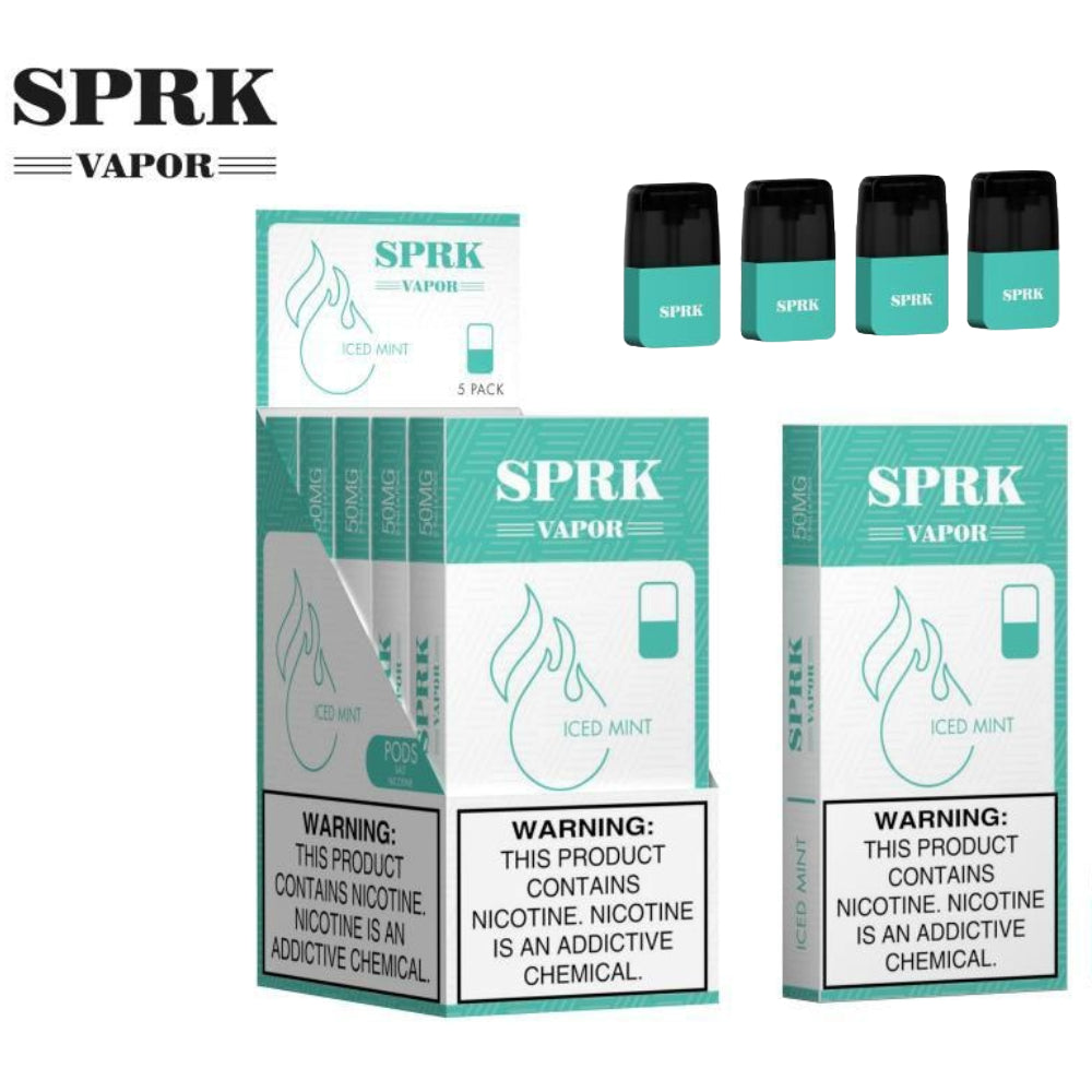 SPRK Pods Iced mint Myle V4 Vape Dubai UAE Abu Dhabi Vape Here Store