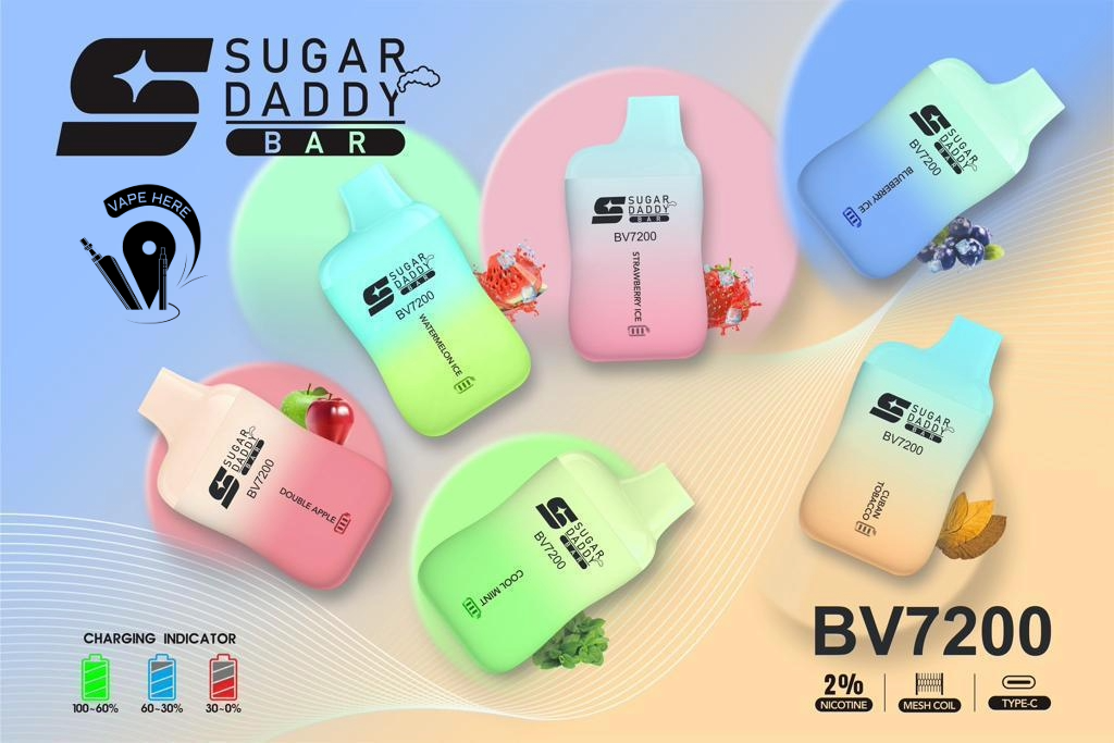 SUGAR DADDY BAR BV7200 Disposable Vape 7200 Puffs UAE Abu Dhabi