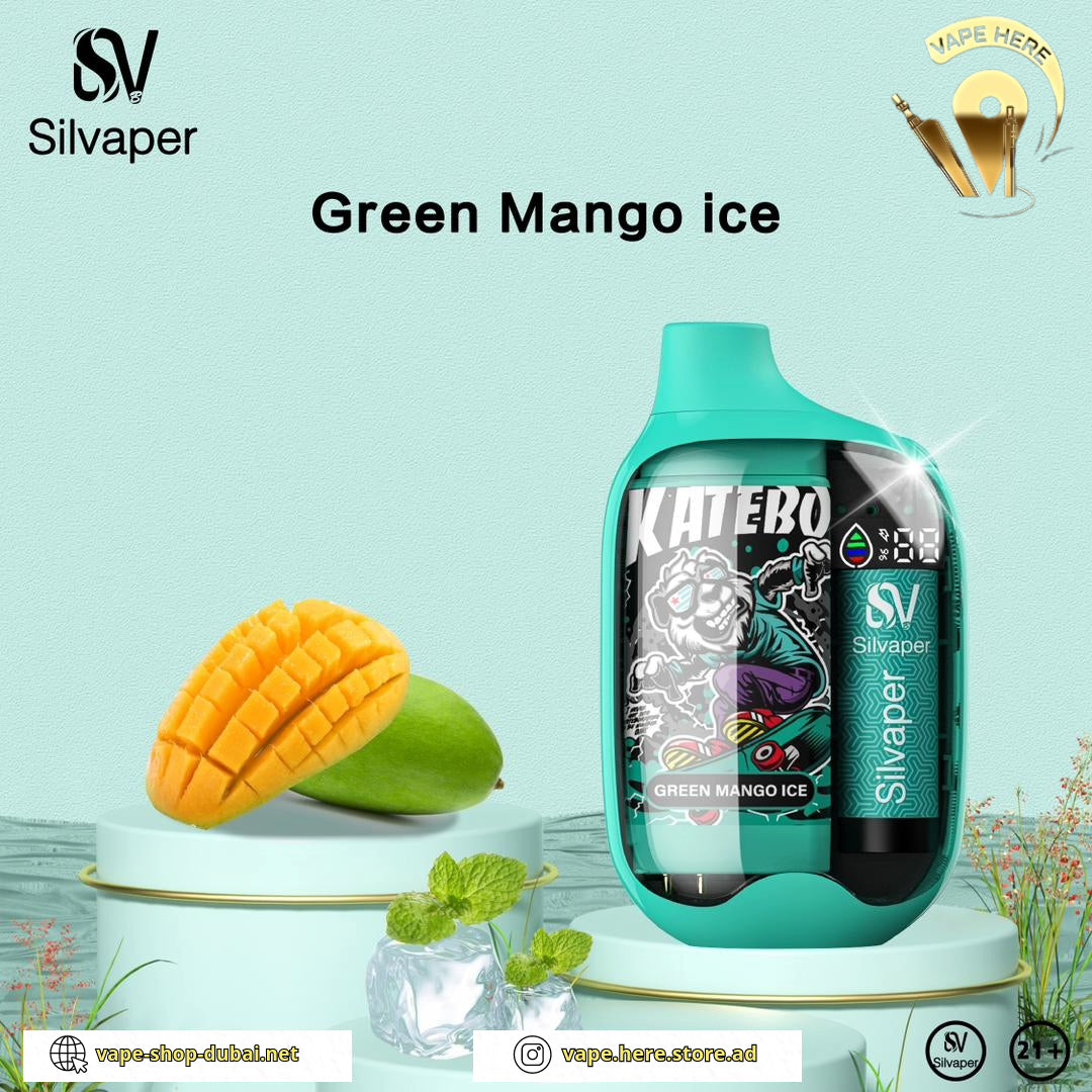 Silva Dream Disposable Vape 1000 Puffs 50mg Green Mango Ice UAE Fujairah