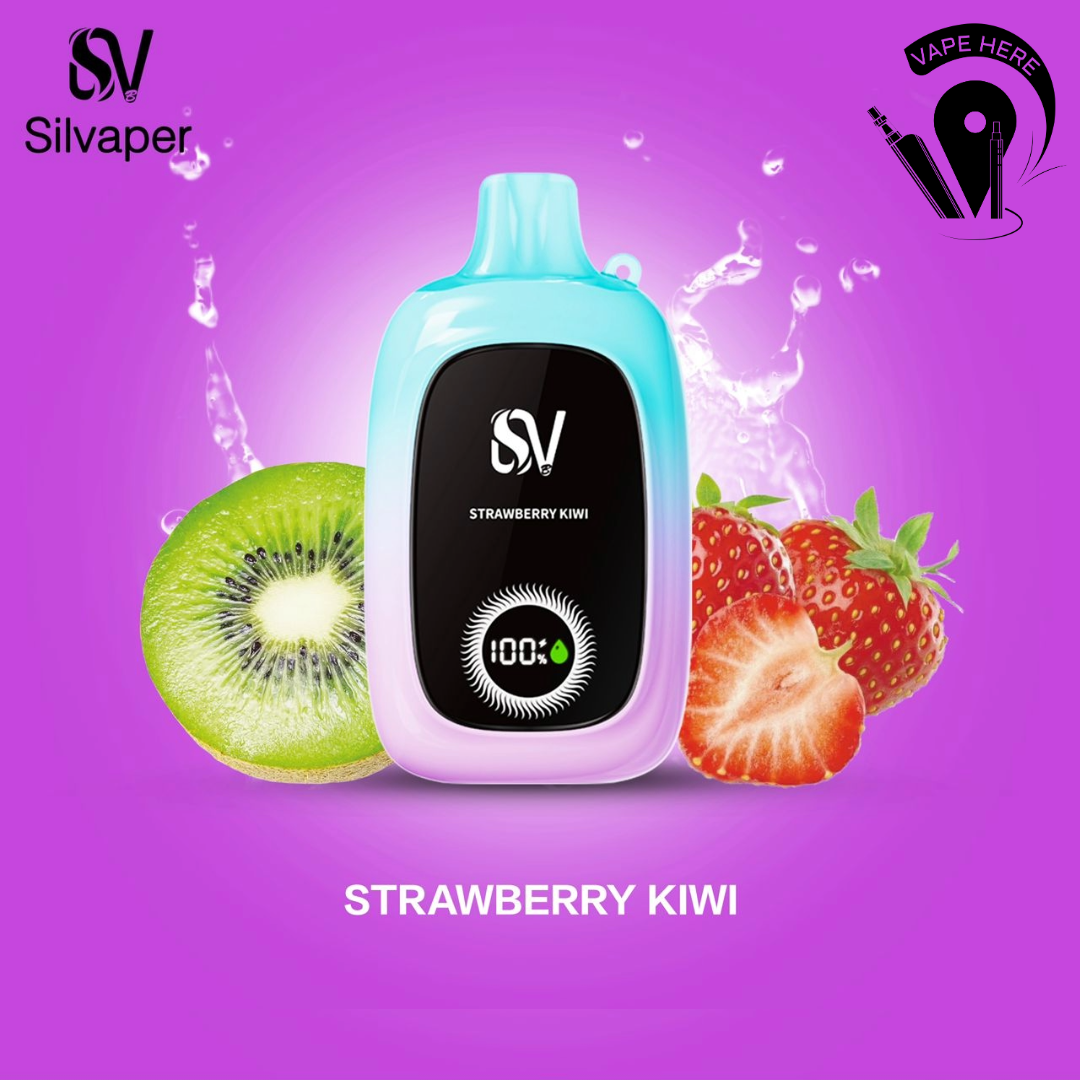 Silvaper 14000 Puffs Disposable Vape Strawberry Kiwi UAE Sharjah